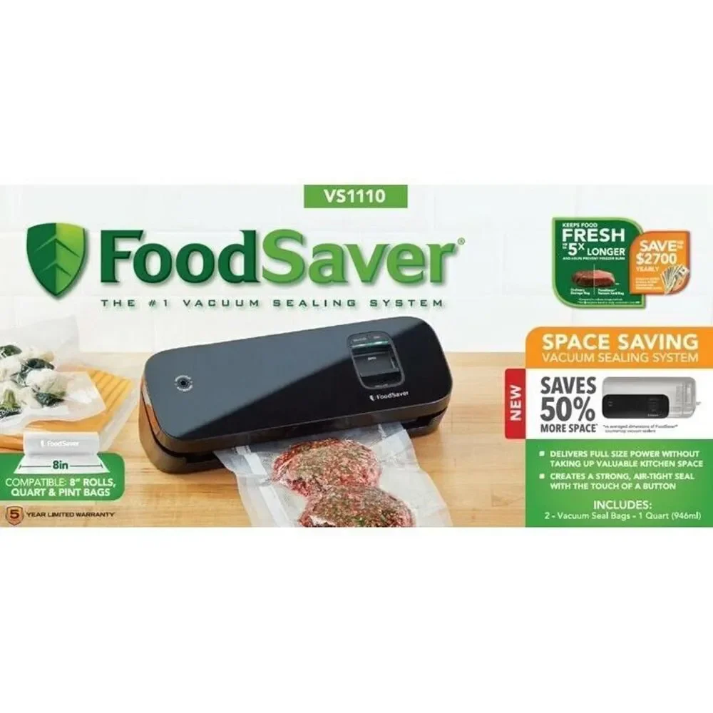 FoodSaver The #1 Vacuum Sealing System Compact VS1110 Complete TESTED